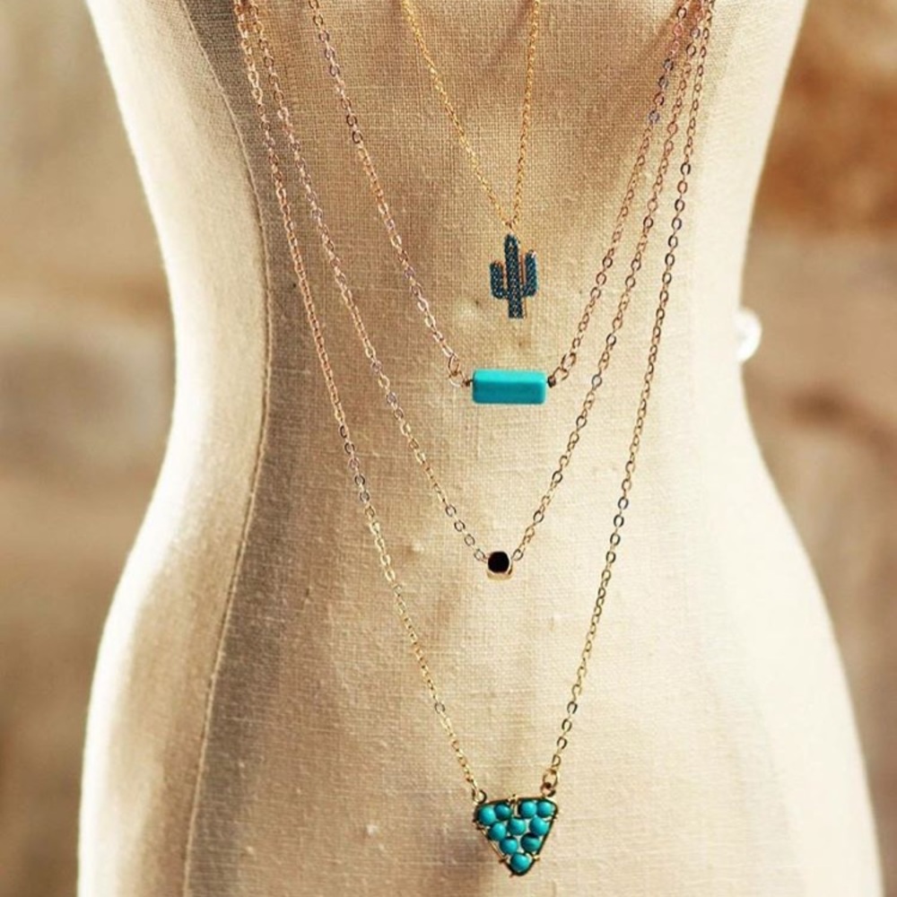 Southwestern Boho Layered Necklace